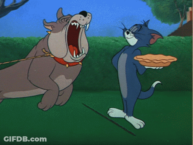 Tom And Jerry Pied Face Spike Bulldog GIF