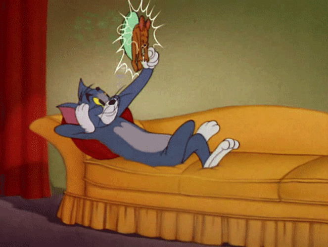Tom And Jerry Ping Pong Bounce Loop GIF
