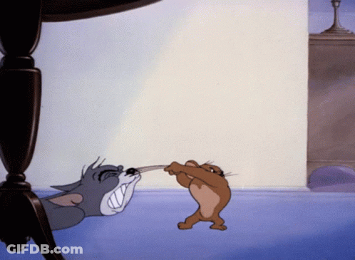 Tom And Jerry Playing Game GIF