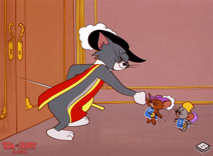 Tom And Jerry Respect Handshake Deal GIF