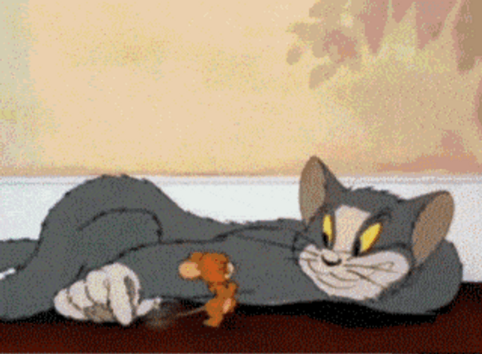 Tom And Jerry Running Away Chase GIF