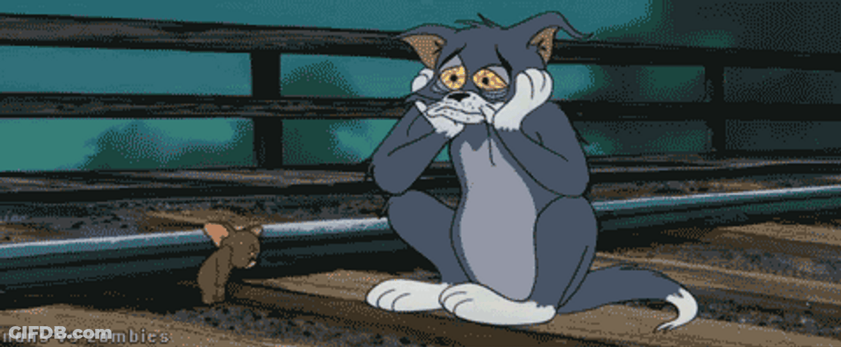 Tom And Jerry Sad Tired Exhausted Friends Together GIF