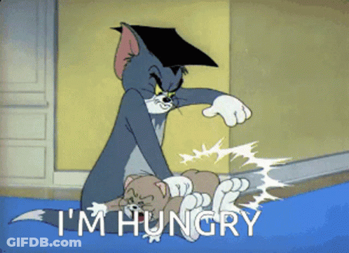 Tom And Jerry Saying I'm Hungry GIF