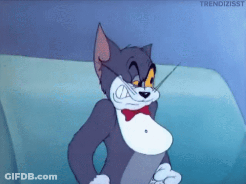 Tom And Jerry Sitting On Couch GIF
