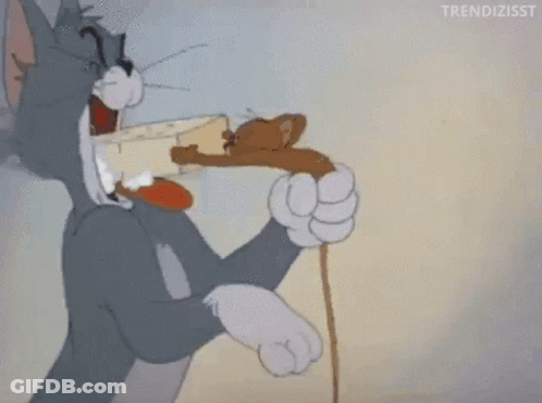 Tom And Jerry Standing Next To Soap GIF
