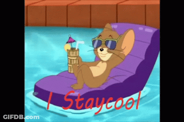 Tom And Jerry Stay Cool GIF