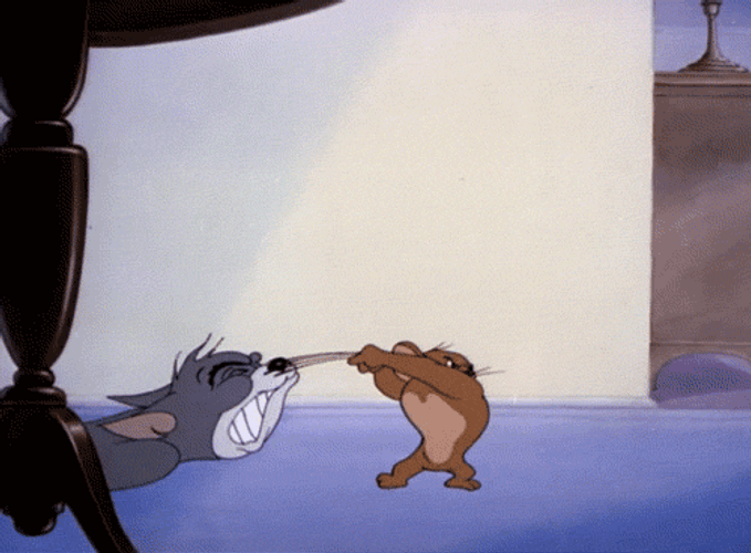 Tom And Jerry Strong Body Floor Slam GIF