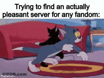 Tom And Jerry Trying To Find A Pleasant Server For A Fandom GIF