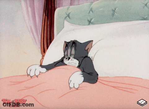Tom And Jerry Yawning Poster GIF