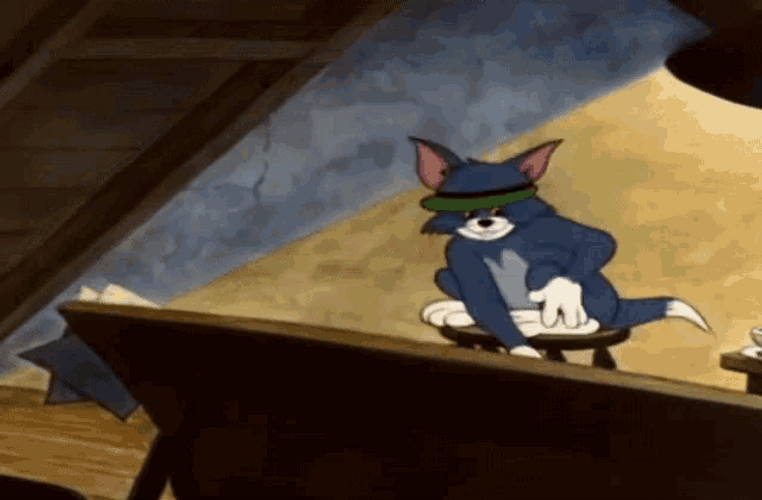Tom And Jerry Yawning Sleepy GIF