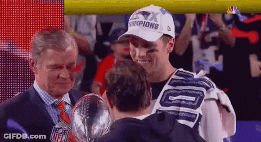 Tom Brady Lets Go Cheers For The Win GIF