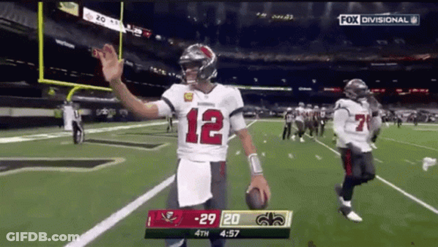 Tom Brady Lets Go Give Some Wave GIF