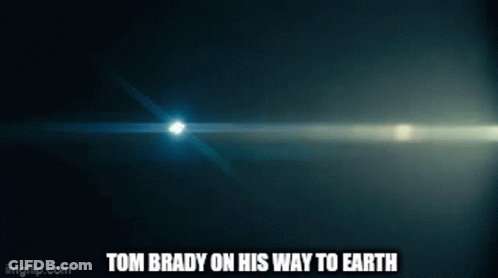 Tom Brady On His Way To Earth GIF