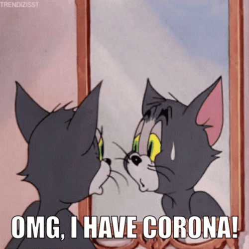 Tom Cat Has Covid GIF