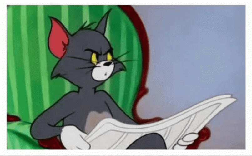 Tom Cat Looking Angry GIF