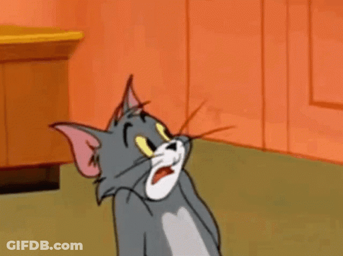 Tom Cat Shaking His Head GIF