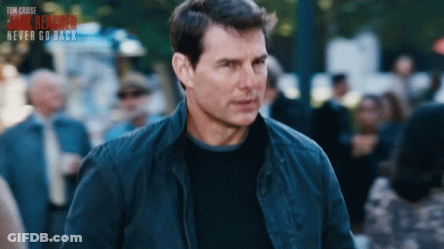 Tom Cruise 3 Dark Reacher Never Go Back GIF
