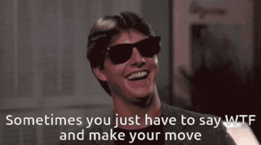 Tom Cruise Big Laugh Dark Shades GIF
