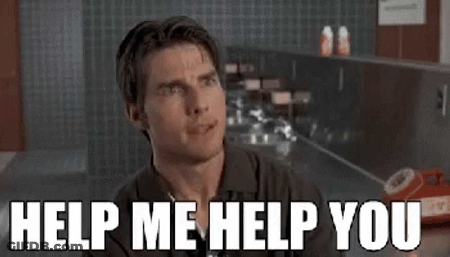 Tom Cruise Famous Line Help Me Help You GIF