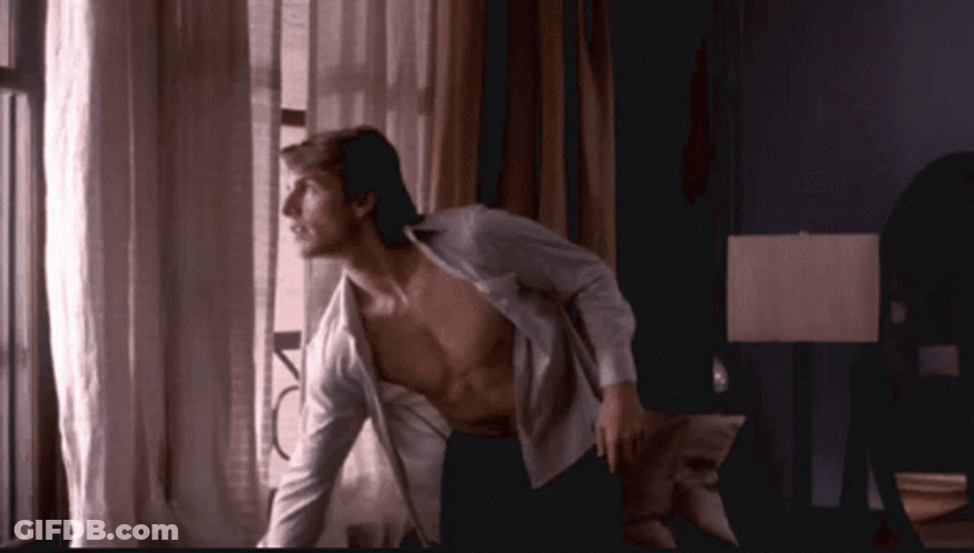Tom Cruise Hot Body Dressing Up GIF