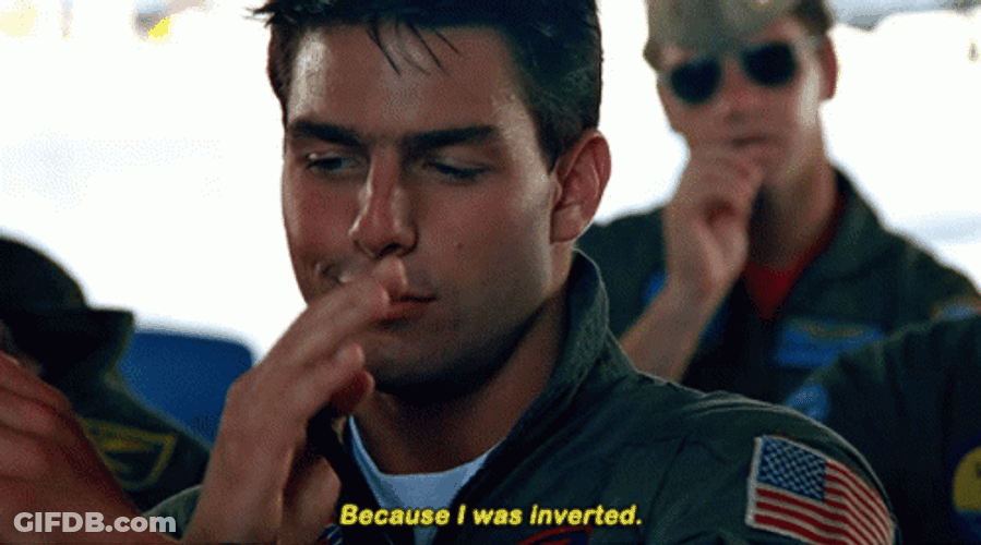 Tom Cruise Inverted Top Gun Film GIF