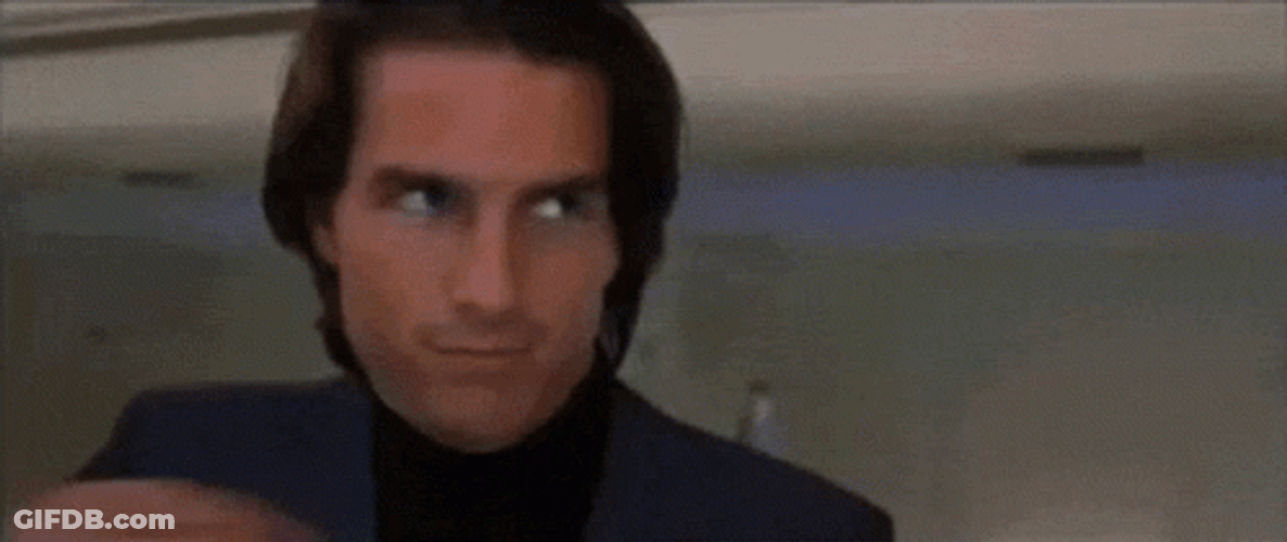 Tom Cruise Mission Impossible Taking Off His Mask GIF