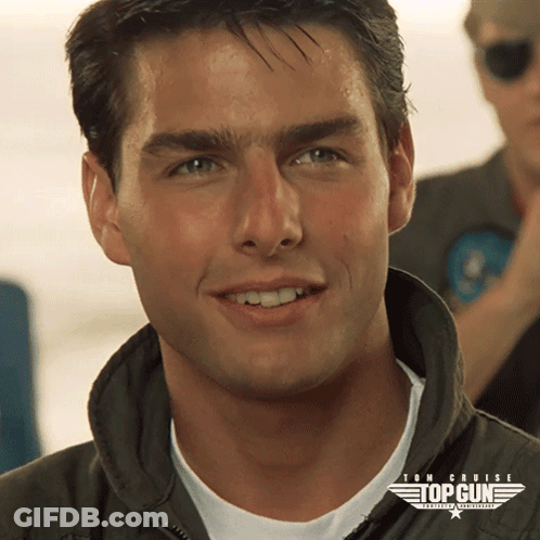 Tom Cruise Top Gun Close Up GIF
