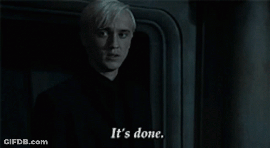 Tom Felton It Is Done GIF