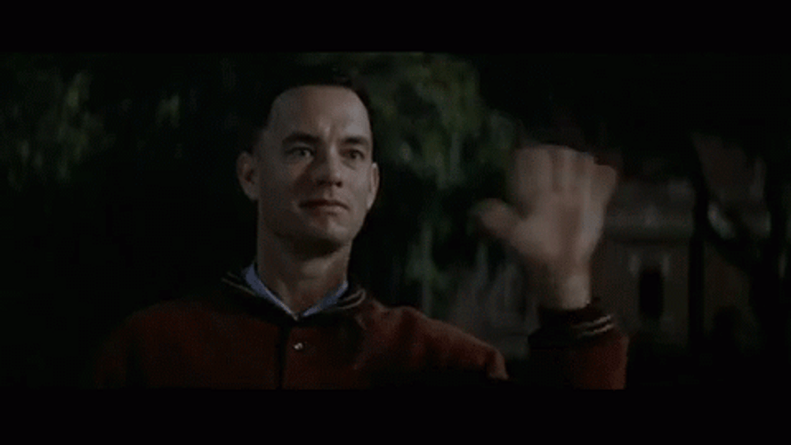 Tom Hanks As Forrest Gump Fast Wave GIF