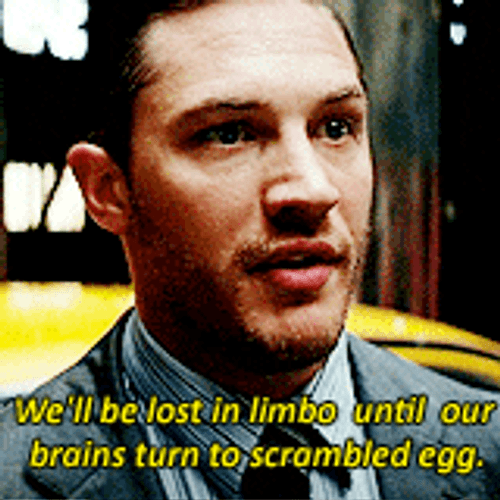 Tom Hardy Lost In Limbo In Inception Movie GIF