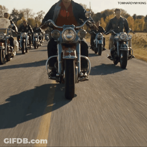 Tom Hardy Rides GIF