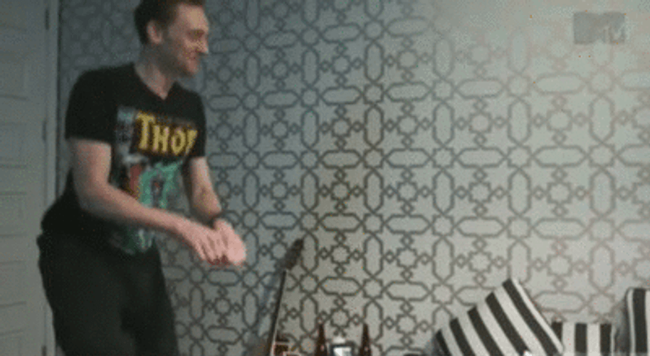 Tom Hiddleston Horse Dance GIF