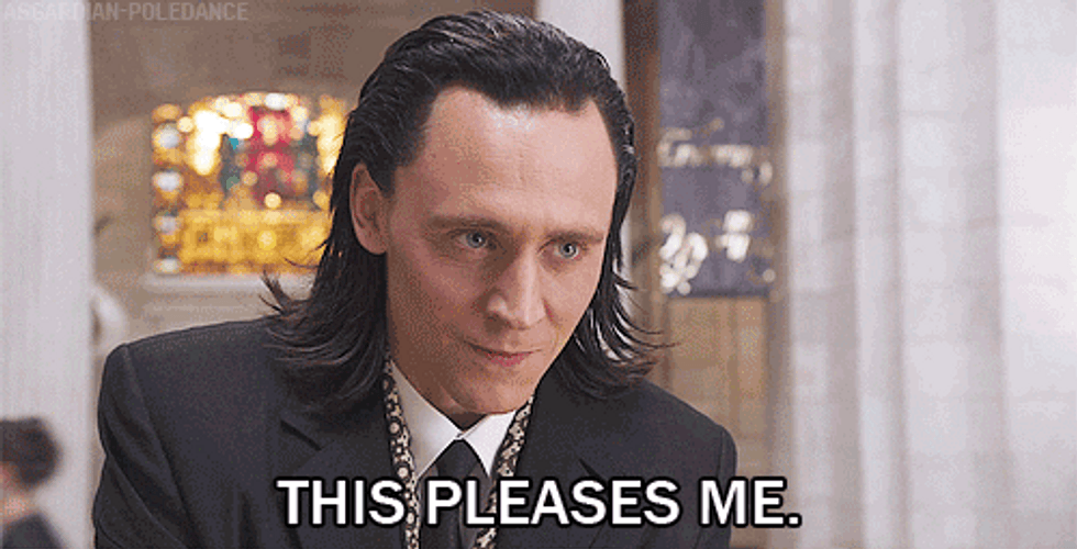 Tom Hiddleston Is Pleased GIF