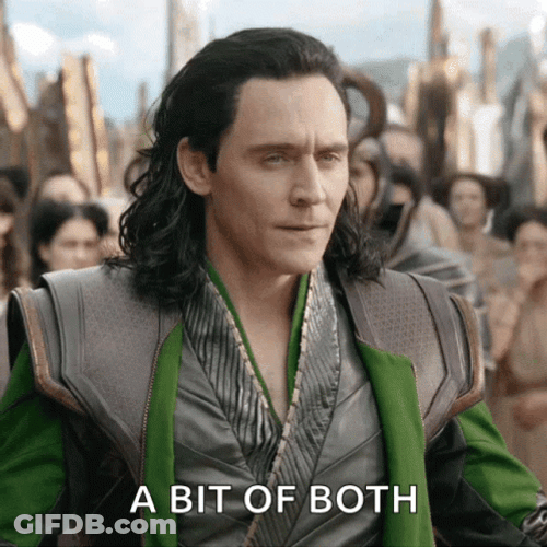 Tom Hiddleston Loki Bit Of Both GIF