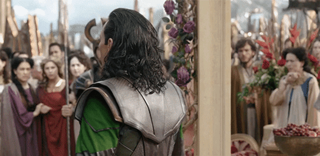 Tom Hiddleston Loki Surprise GIF