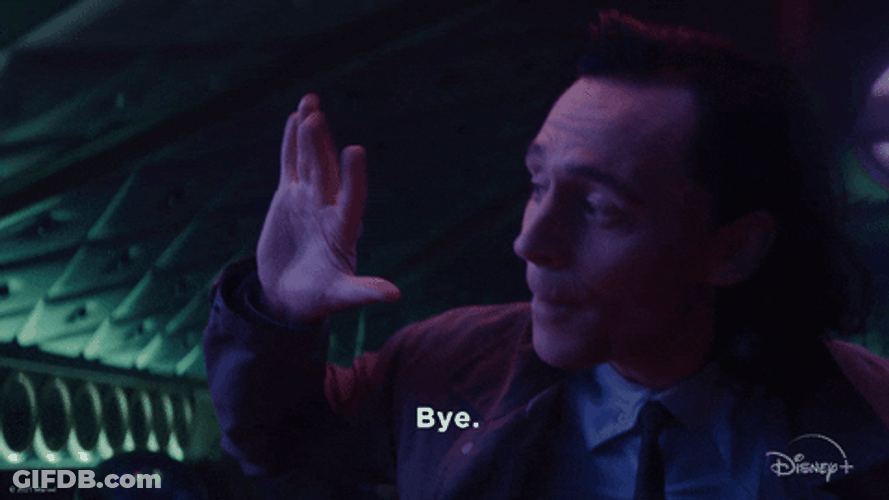 Tom Hiddleston Saying Bye GIF
