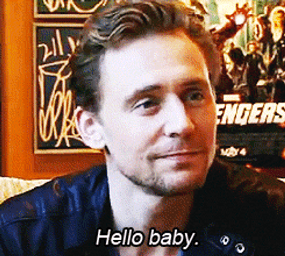 Tom Hiddleston Saying Hello Baby GIF