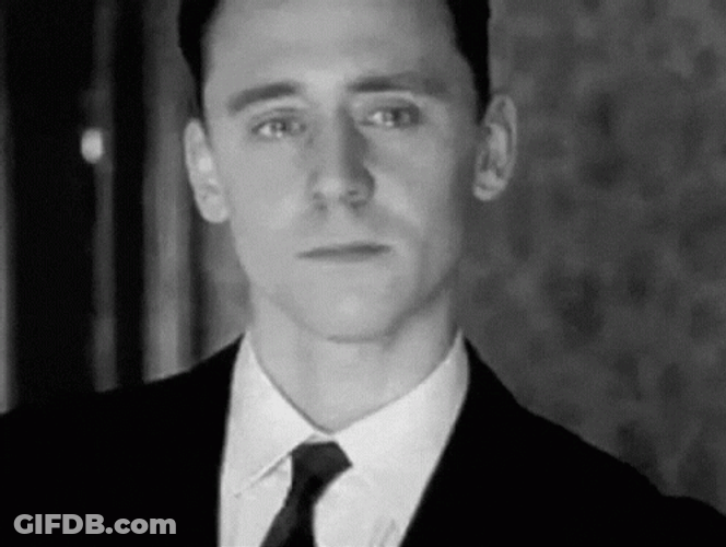 Tom Hiddleston Showing Sadness Stare GIF