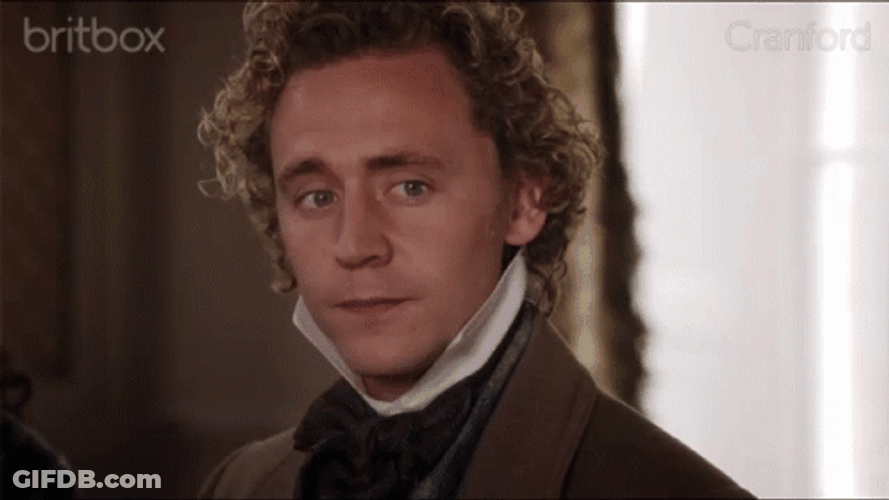 Tom Hiddleston Signs Nevermind GIF