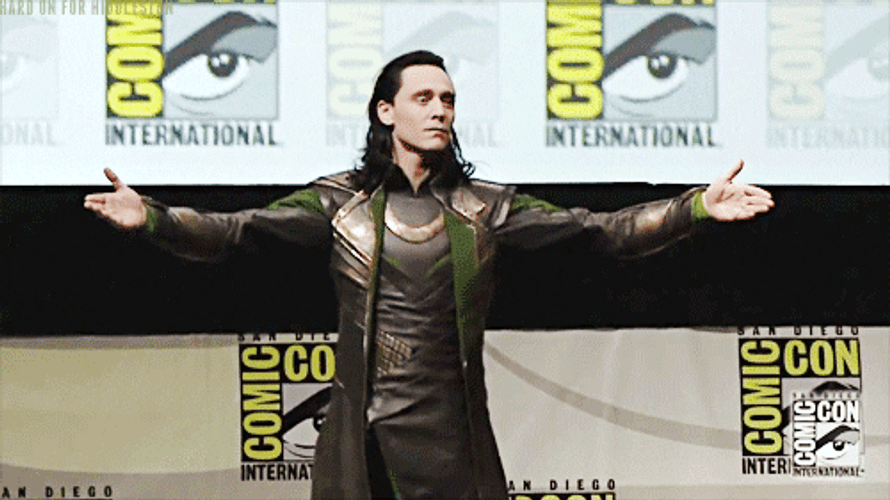 Tom Hiddleston Spreading Arms GIF