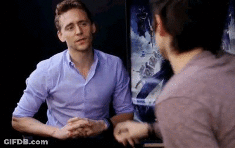 Tom Hiddleston Touching Nose GIF
