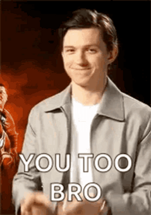 Tom Holland Smile Finger Guns Bro GIF
