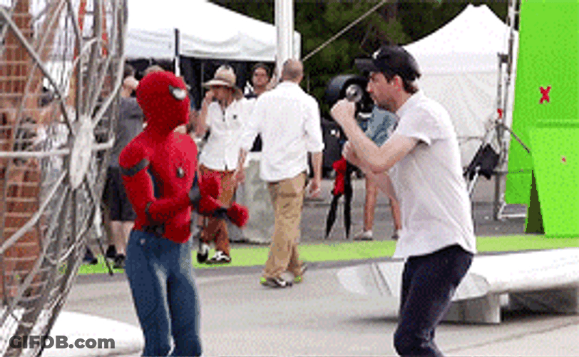 Tom Holland Spider-Man Warming Up GIF