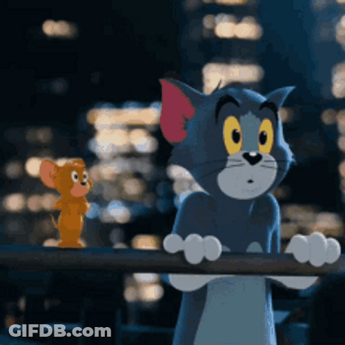 Tom & Jerry Jaw Drop GIF