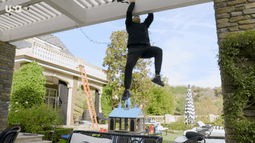 Tom Kerwin Hanging Mishap GIF