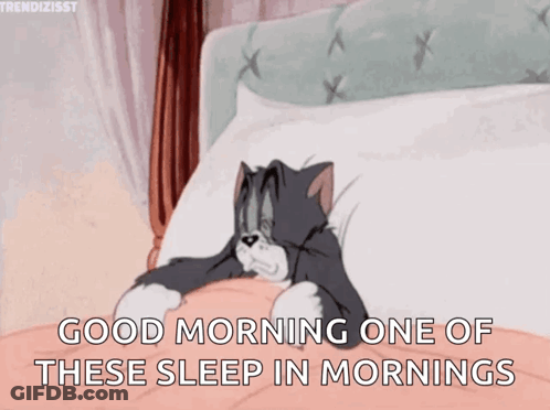 Tom Laying In Bed Good Morning One Of These Sleep In Mornings GIF