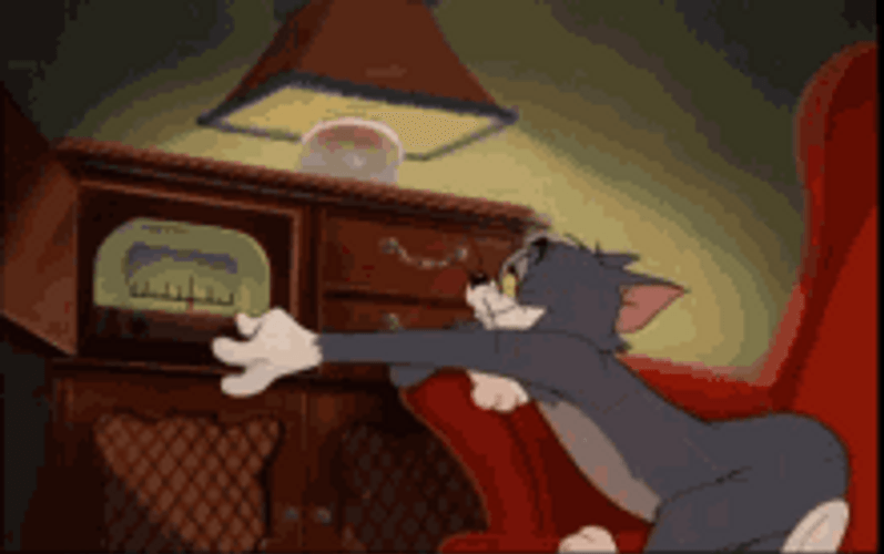 Tom Listening Radio GIF