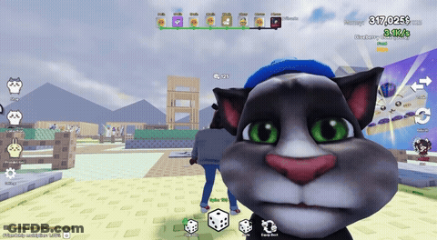 Tom Looking Back GIF