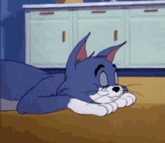 Tom One Eyed Open GIF