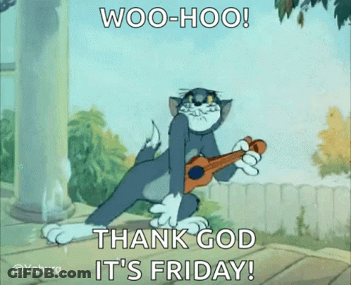 Tom Playing Guitar Woo-Hoo Thank God It's Friday GIF